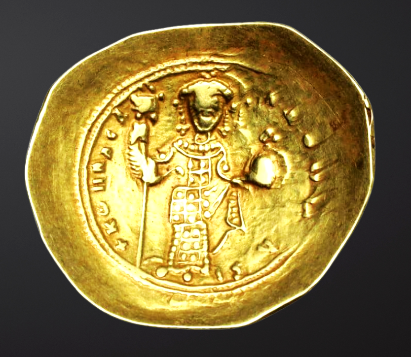 Moeda Bizantina Histamenon de Ouro de Constantino X Ducas (1059-1067 dC) – imagem 3