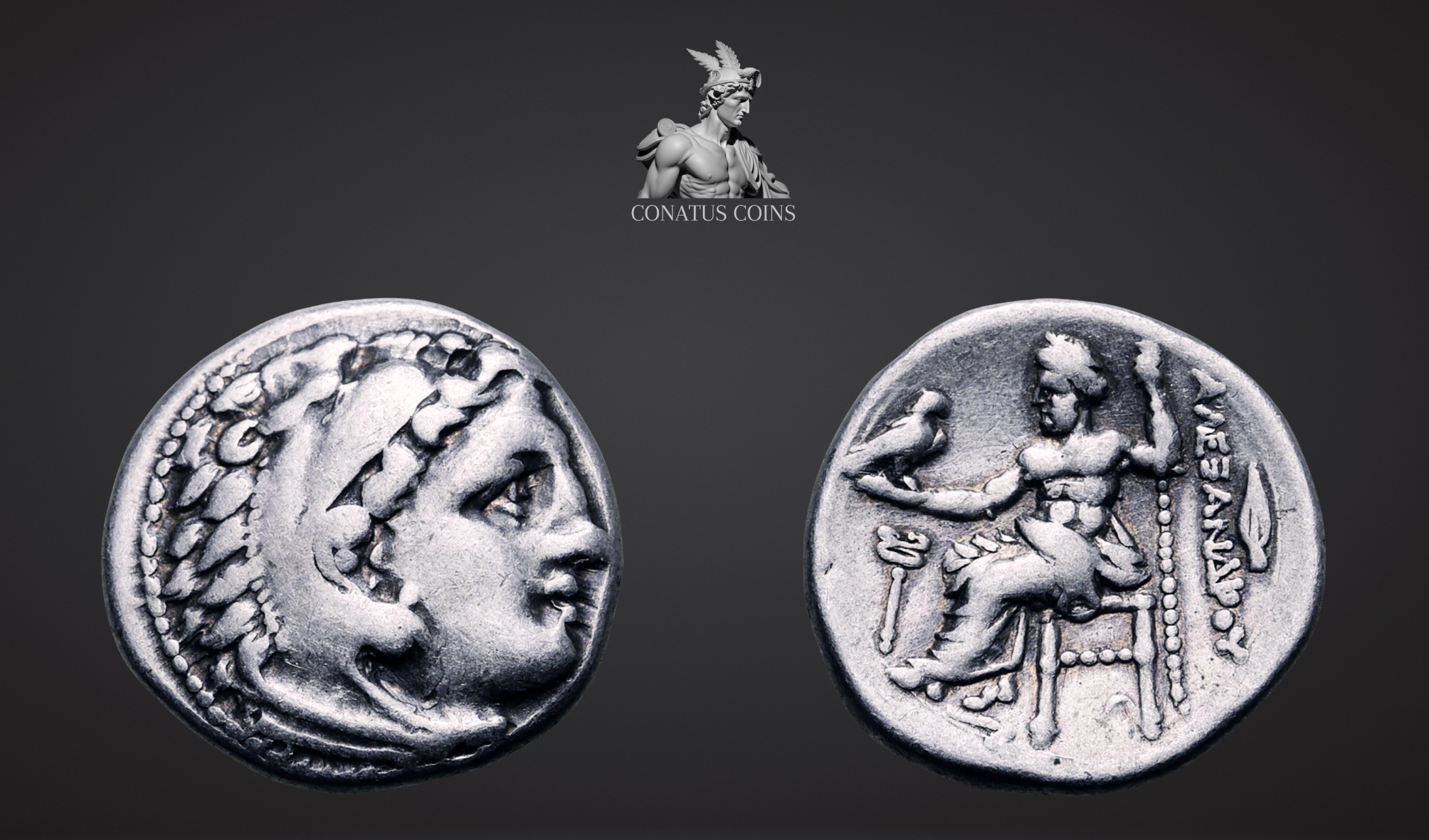 Moeda Grega dracma de Filipe III Arrhidaios (323-317 aC) – imagem 1
