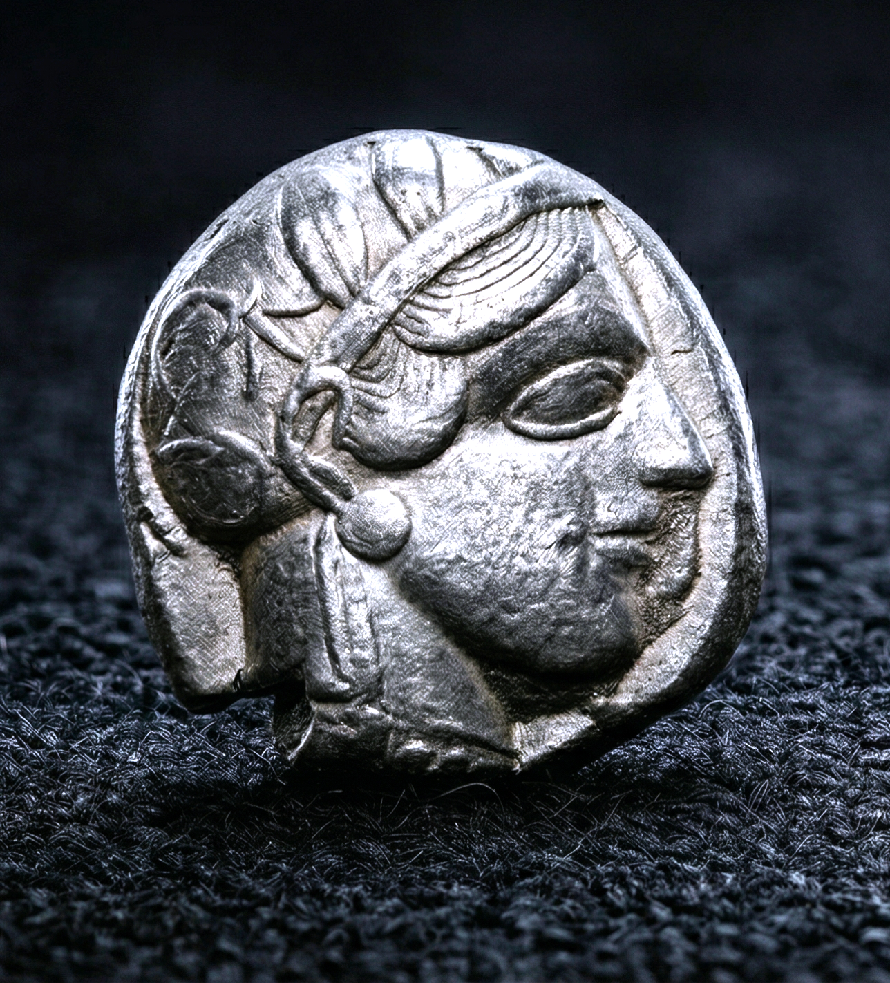 Moeda Grega Tetradracma da Attica Atenas - 440-404 aC. – imagem 1