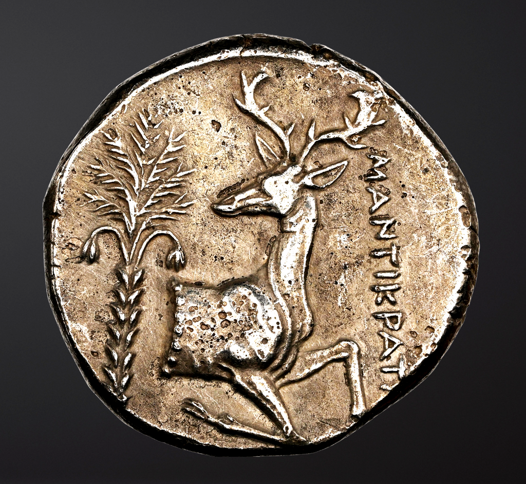 Moeda Grega Escassa Tetradracma de Prata da Jônia, Ephesus (Ca. 350-340 aC) certificada NGC XF – imagem 2