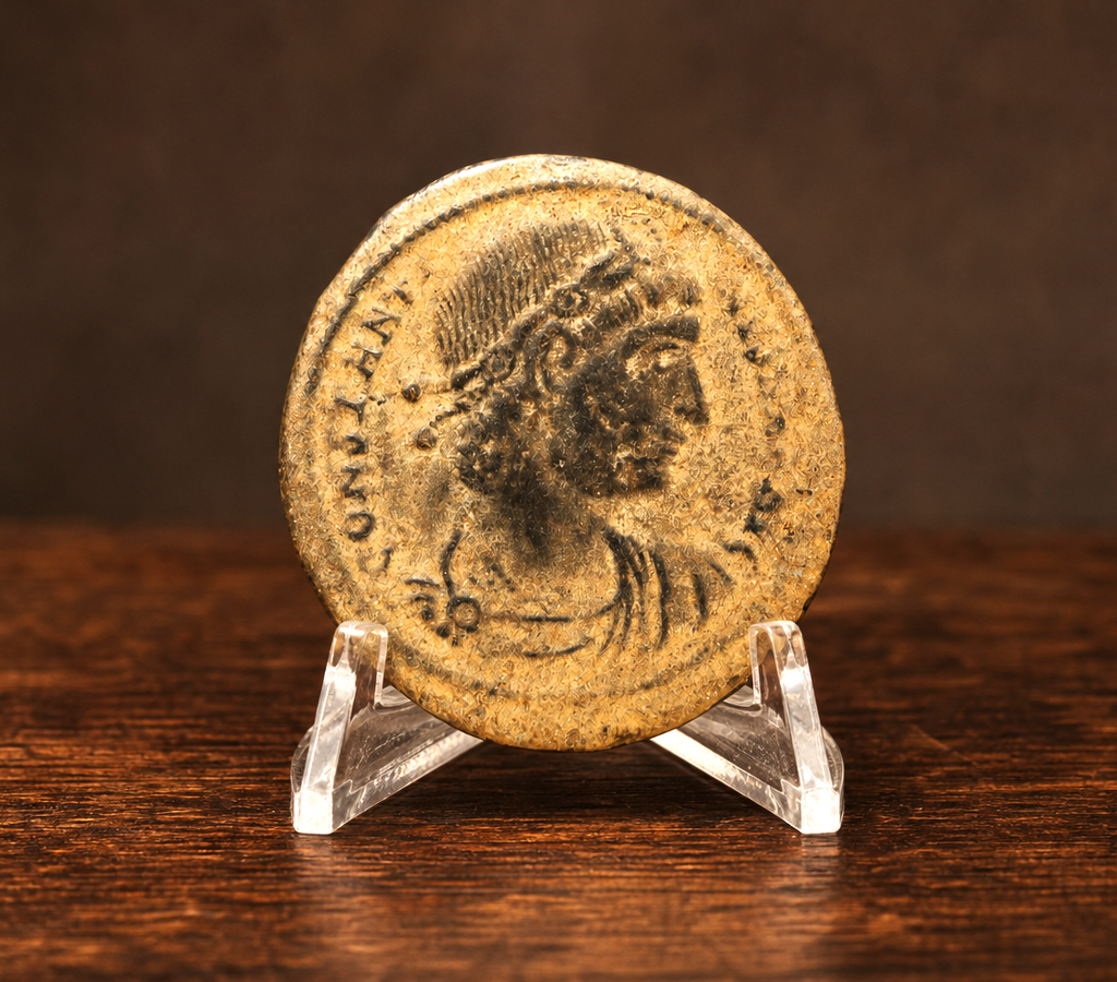 Moeda Romana Fólis Reduzido de Constantino I (330 a 335 d.C.) – imagem 1