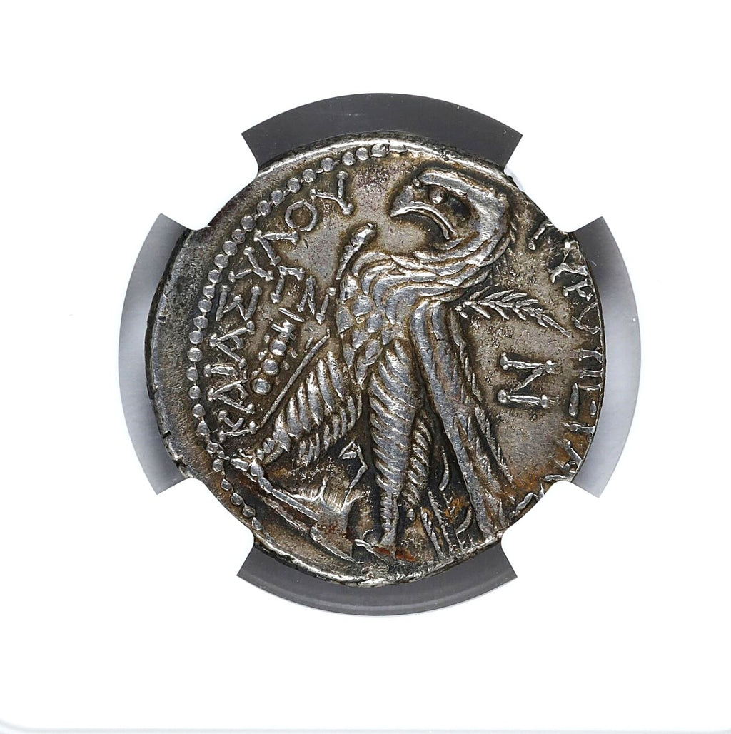 Moeda Fenícia Shekel de Tiro (126/5 a 67/68 dC) Certificada NGC XF – imagem 5