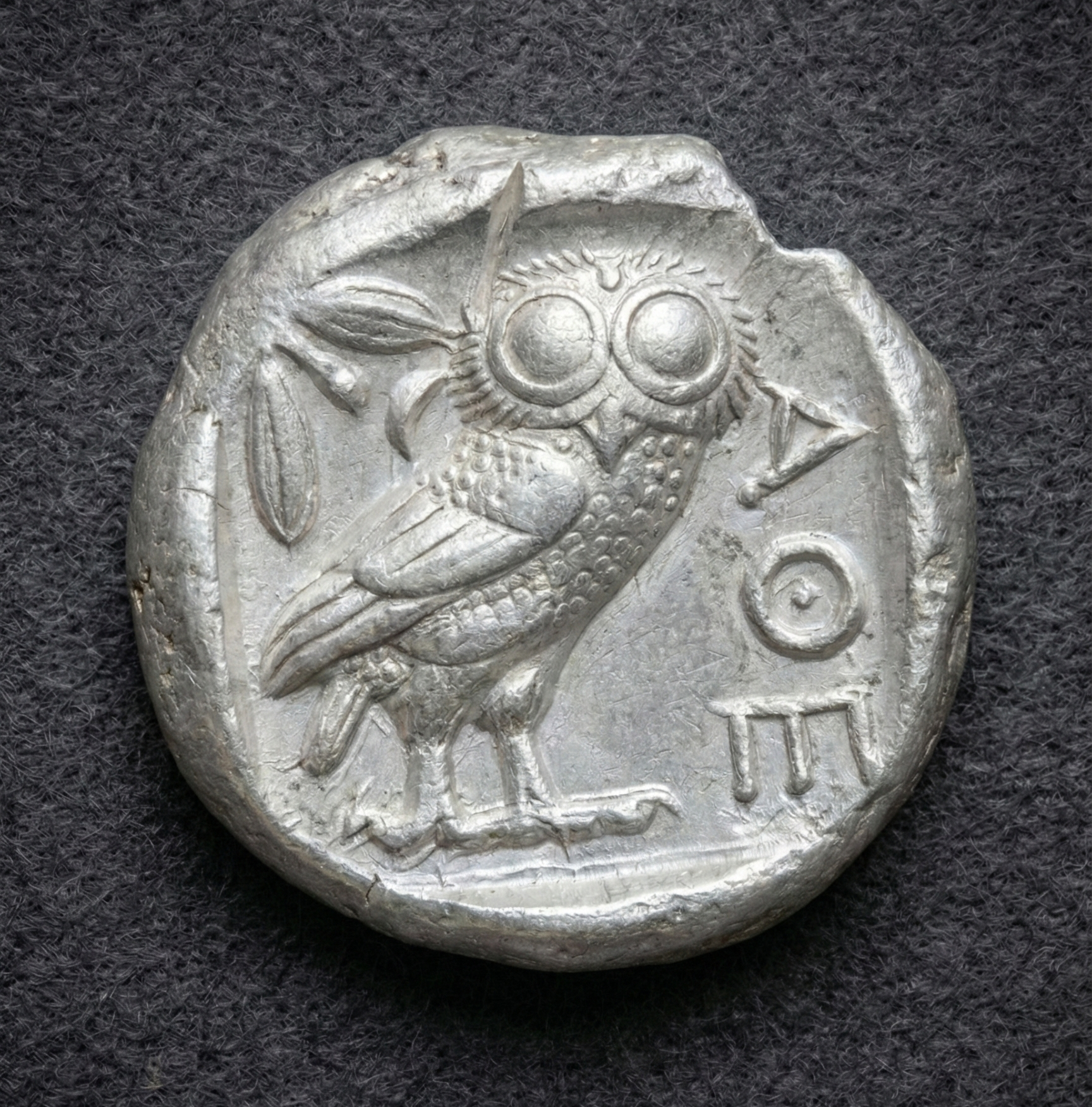 Moeda Grega Tetradracma de Atenas (440–404 aC) – imagem 1