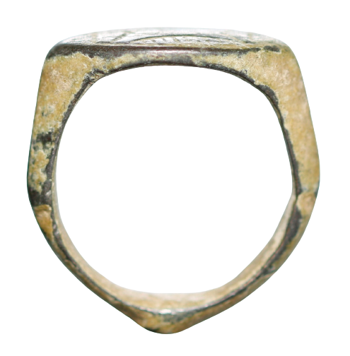 Anel medieval de bronze com (Cerca de 400-700 dC). – imagem 2