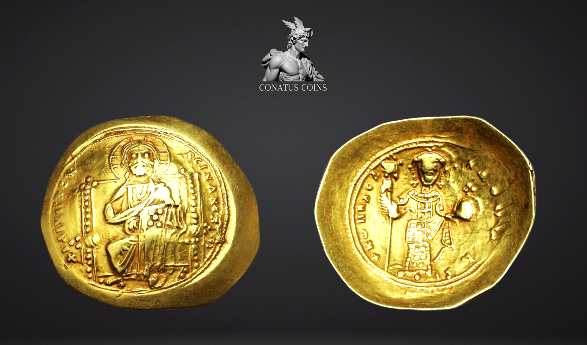 Moeda Bizantina Histamenon de Ouro de Constantino X Ducas (1059-1067 dC) – imagem 1
