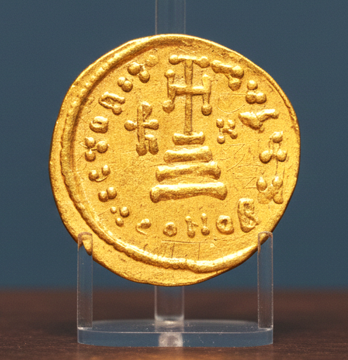 Moeda Romana Bizantina Solidus de Heraclius (610–641) – imagem 2