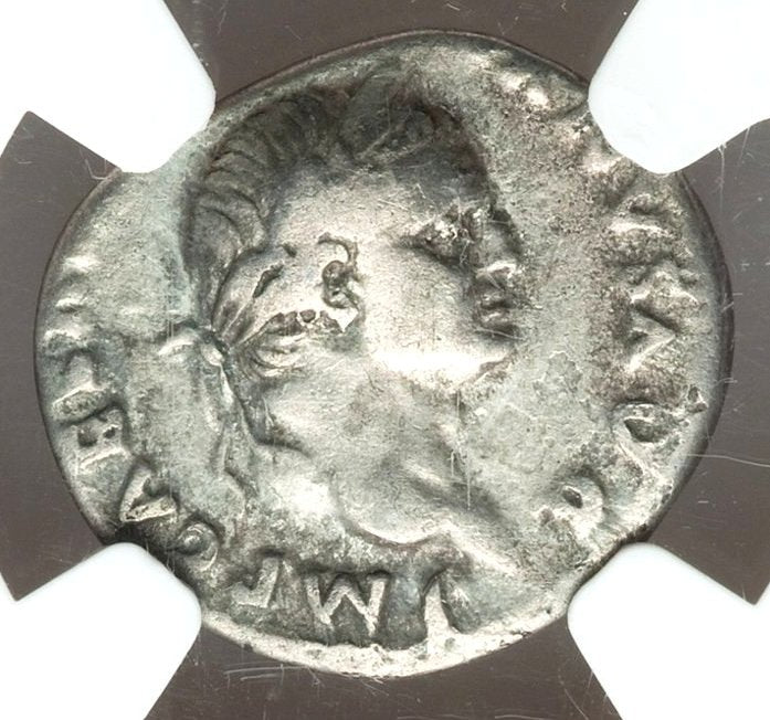 Raro denário Judaea Capta de Vespasiano (69-79) CERTIFICADO NGC! – imagem 2