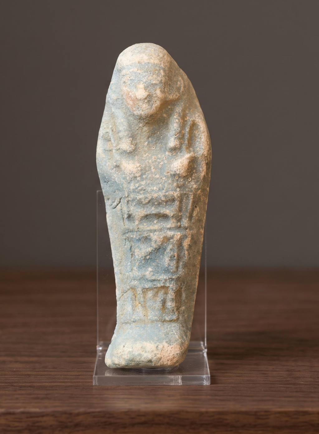 Artefato Egípcio Ushabti de faiança Final do período faraônico (522-30 aC) – imagem 1