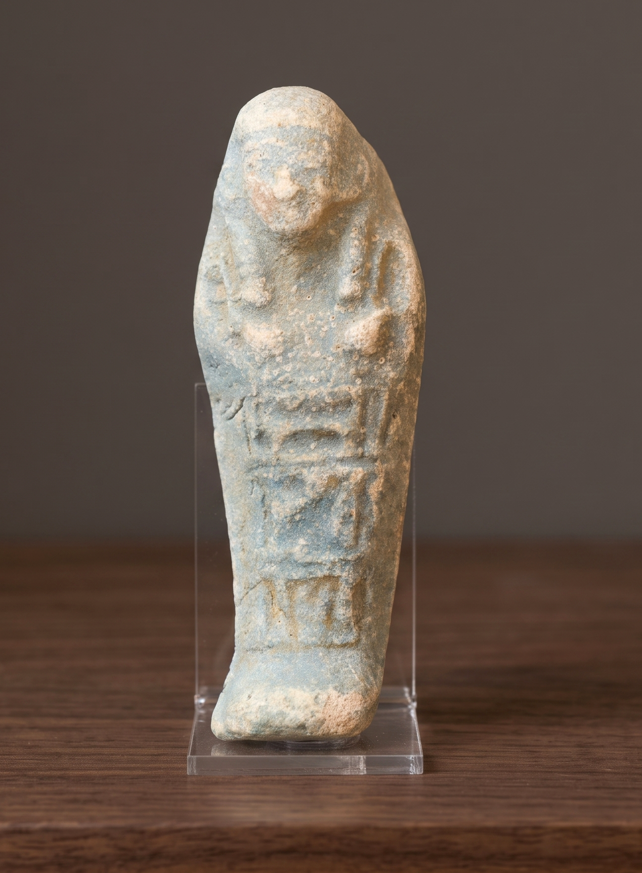 Artefato Egípcio Ushabti de faiança Final do período faraônico (522-30 aC) – imagem 1