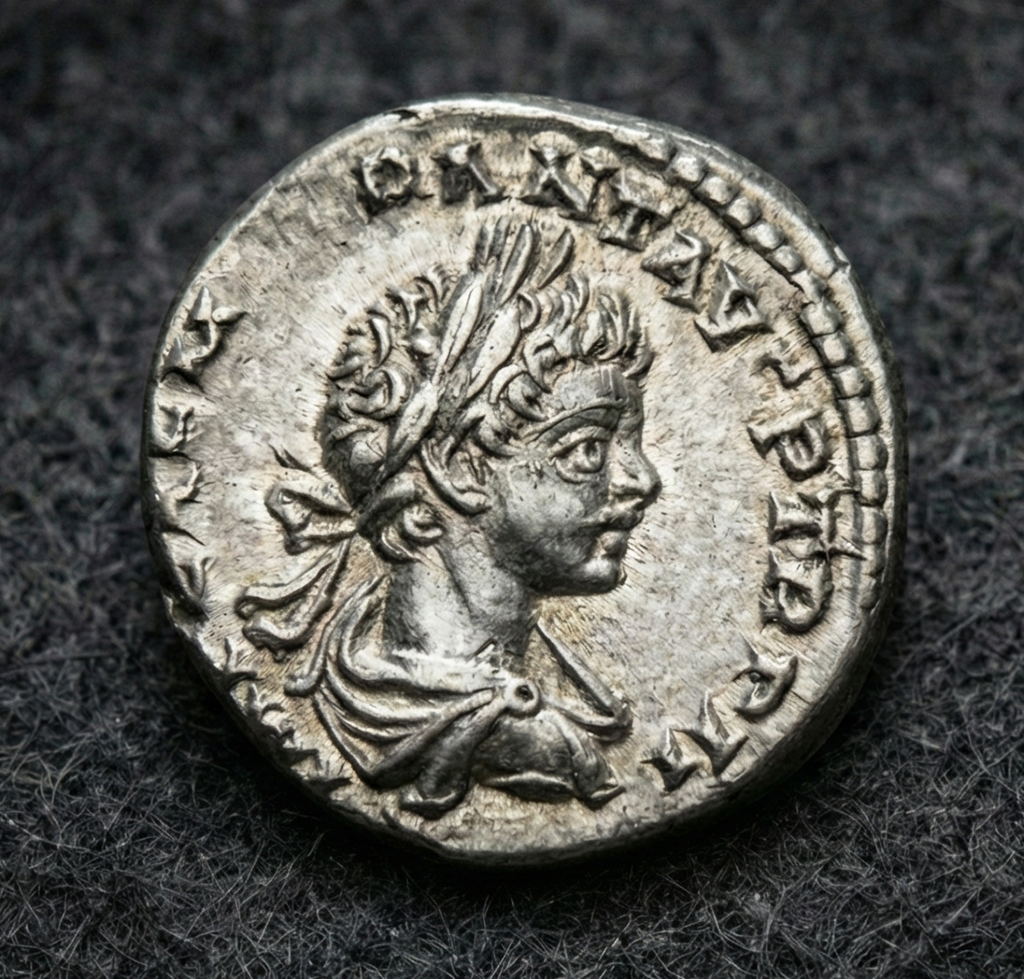 Moeda Romana Denário de Caracalla (198-217 dC) – imagem 1